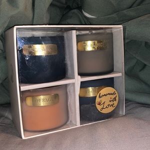 homemade candles with a scent for each season